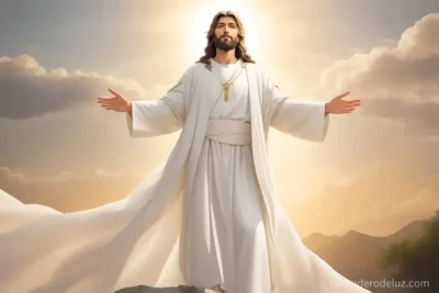 imagen jesus en fondo celestial