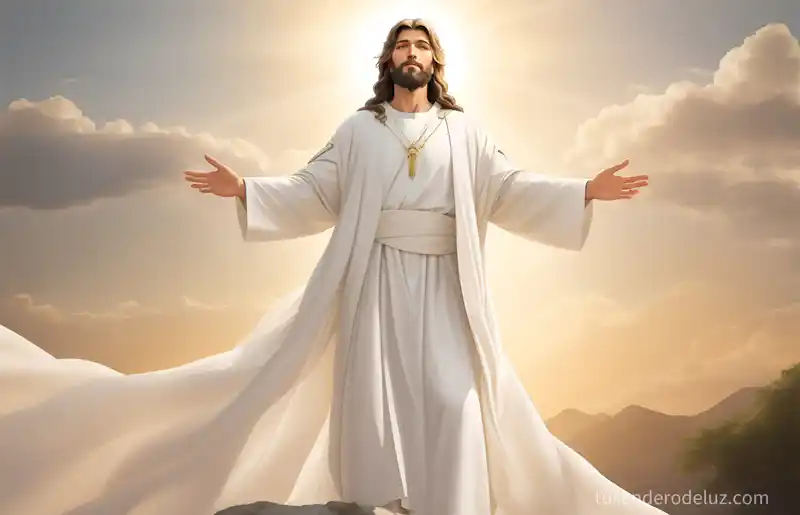 imagen jesus en fondo celestial